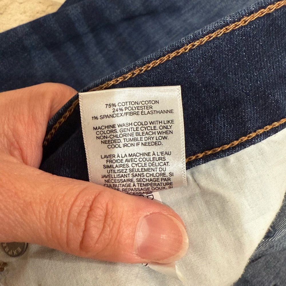 Express Bell Flare High Rise Denim Jeans - Picture 7 of 7